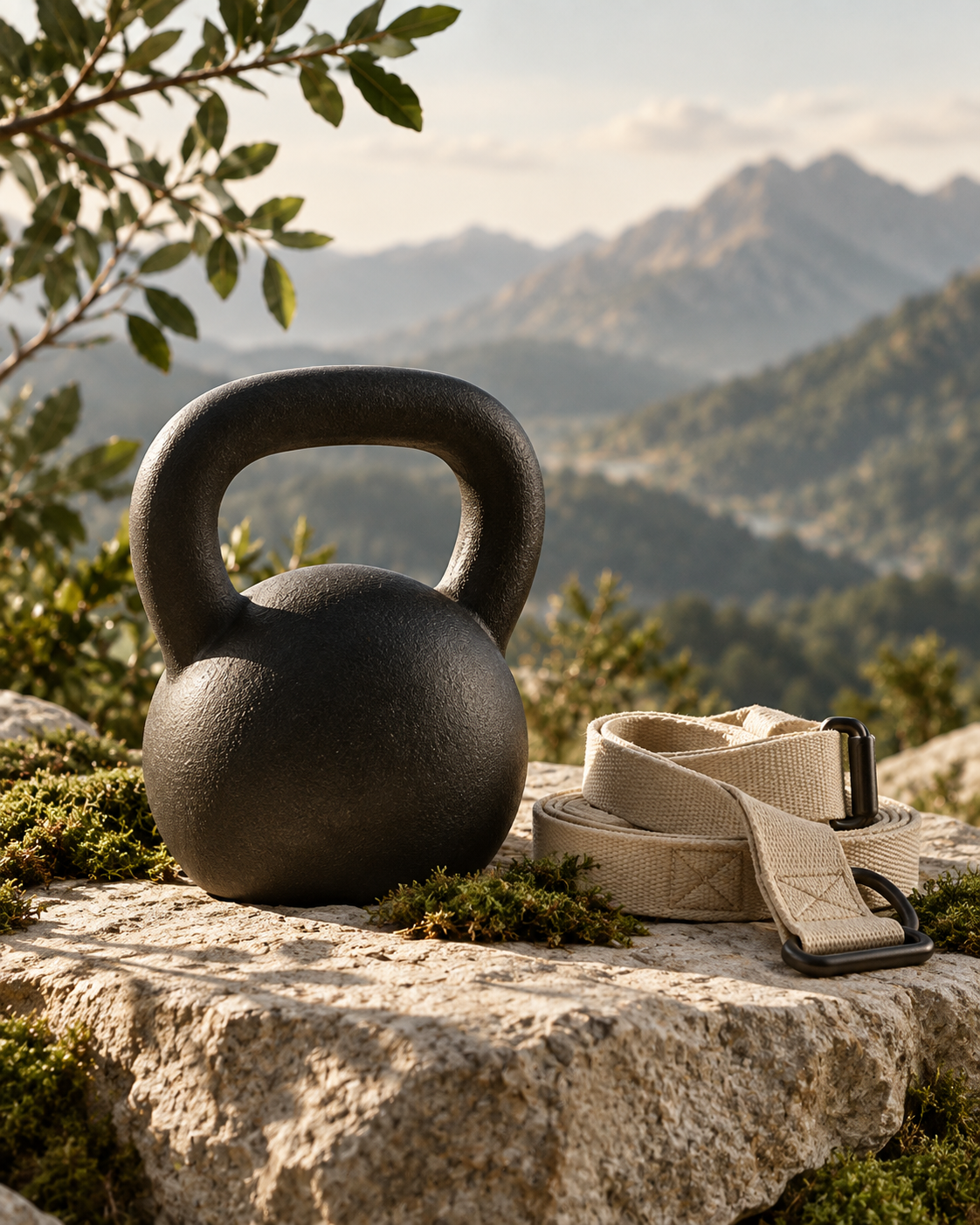 Kettlebell still life representing the fitness industry
